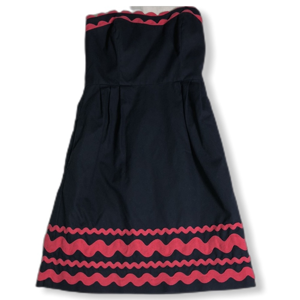 Vineyard Vines Navy Strapless Dress-Sz 0